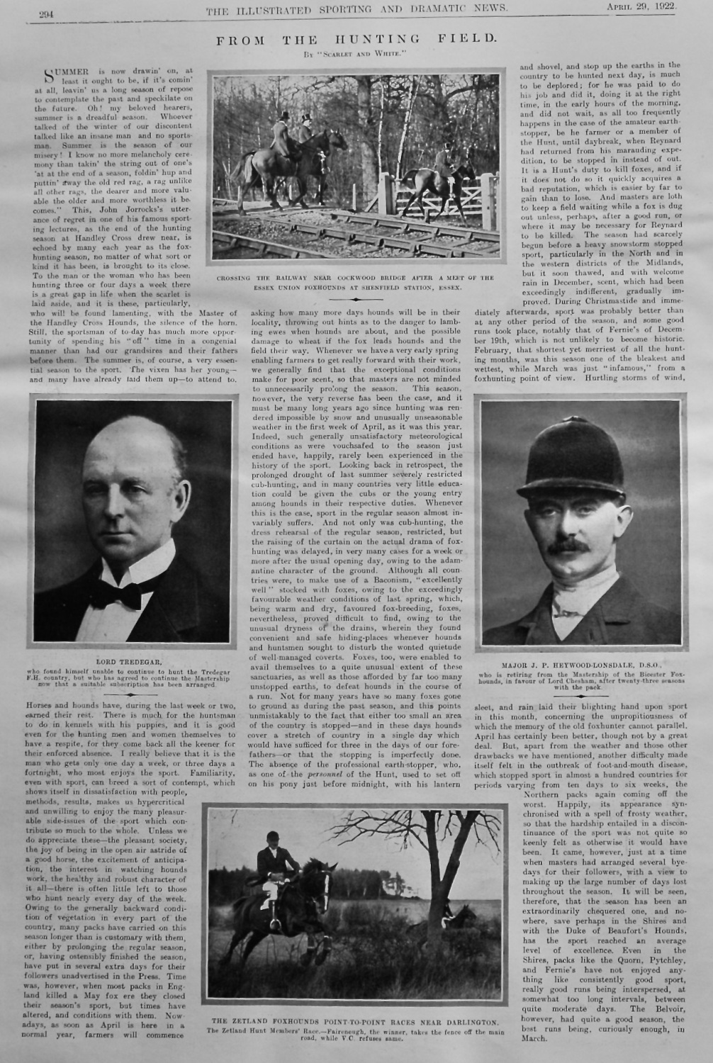 From the Hunting Field. 1922.