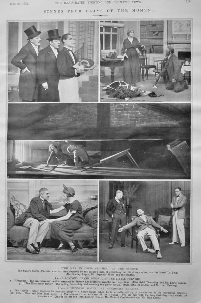 Scenes from Plays of the Moment.  1922.