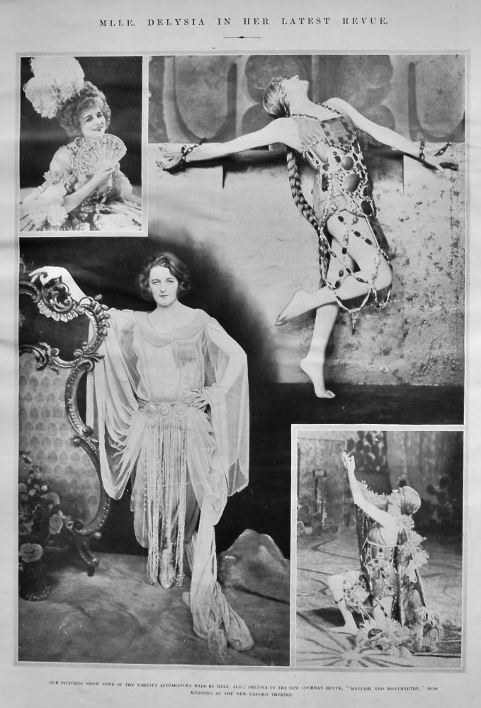 Mlle. Delysia in Her Latest Revue.  1922.