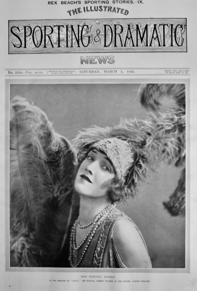 Miss Dorothy Dickson, as the heroine of "Sally," the Musical Comedy success at the Winter Garden Theatre.  1922.