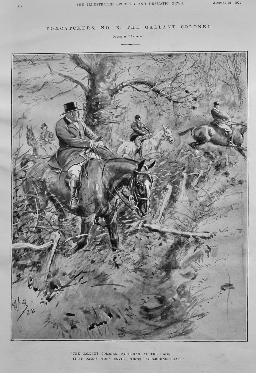 Foxcatchers.  No. X.- The Gallant Colonel.  1922.