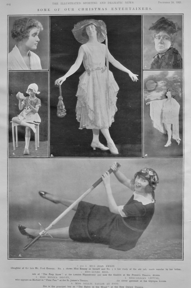 Some of our Christmas Entertainers.  1921.
