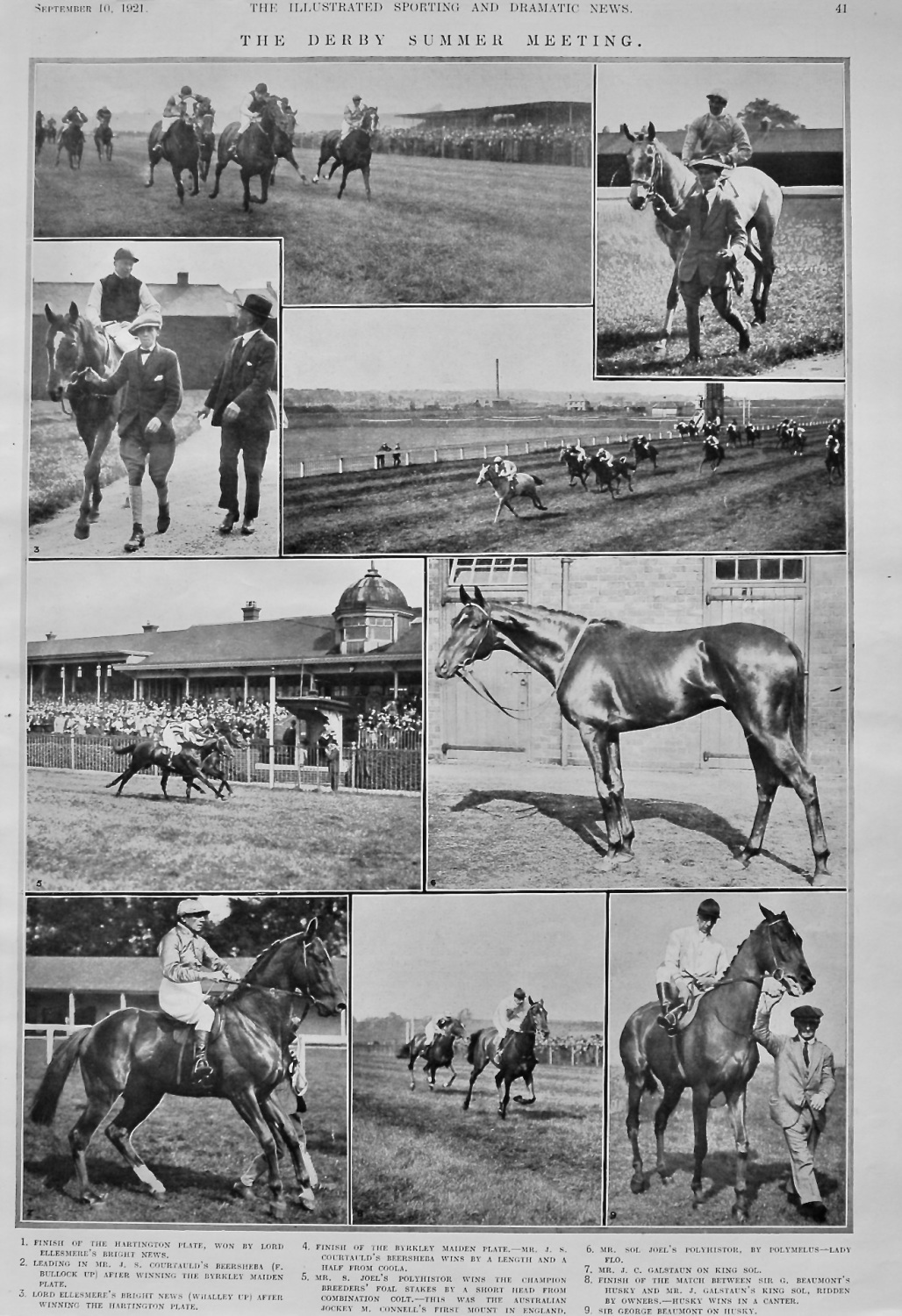 The Derby Summer Meeting.  1921.