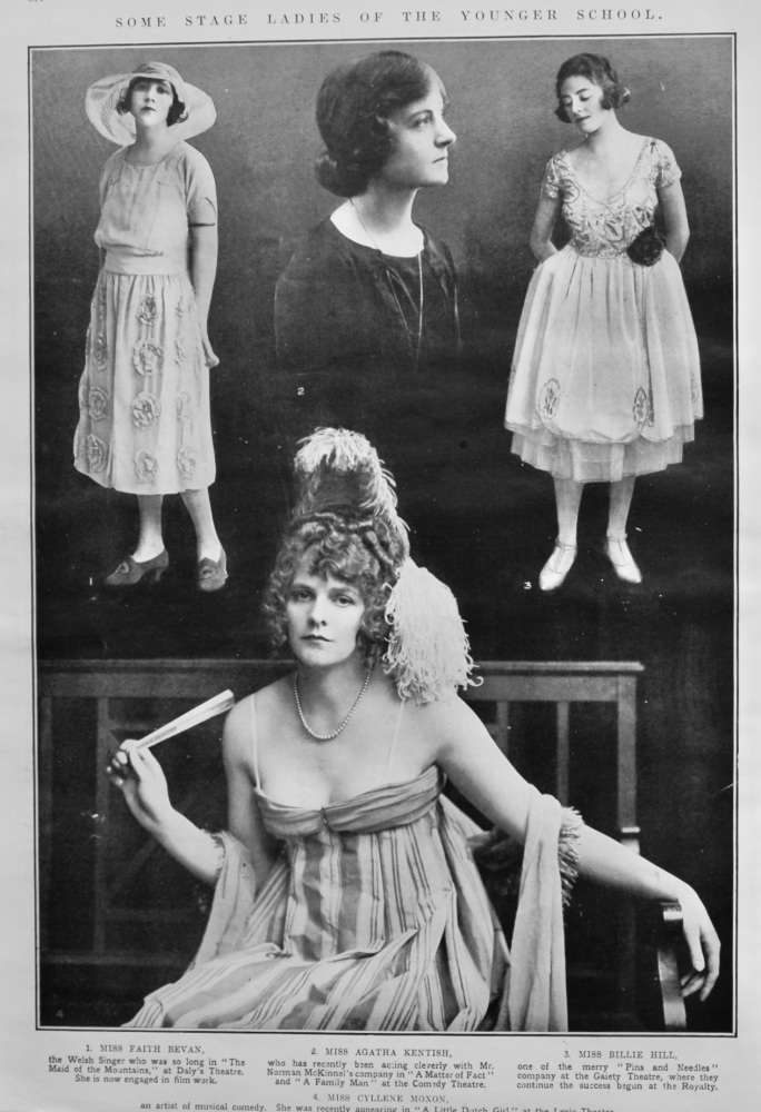 Some Stage Ladies of the Younger School.  1921.