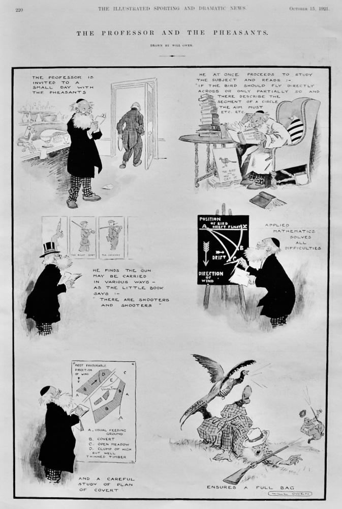 The Professor and the Pheasants.  1921.