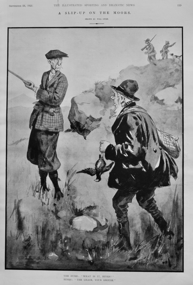A Slip-up on the Moors.  1921.