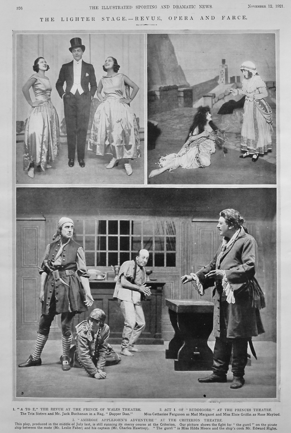 The Lighter Stage.- Revue, Opera, and Farce.  1921.