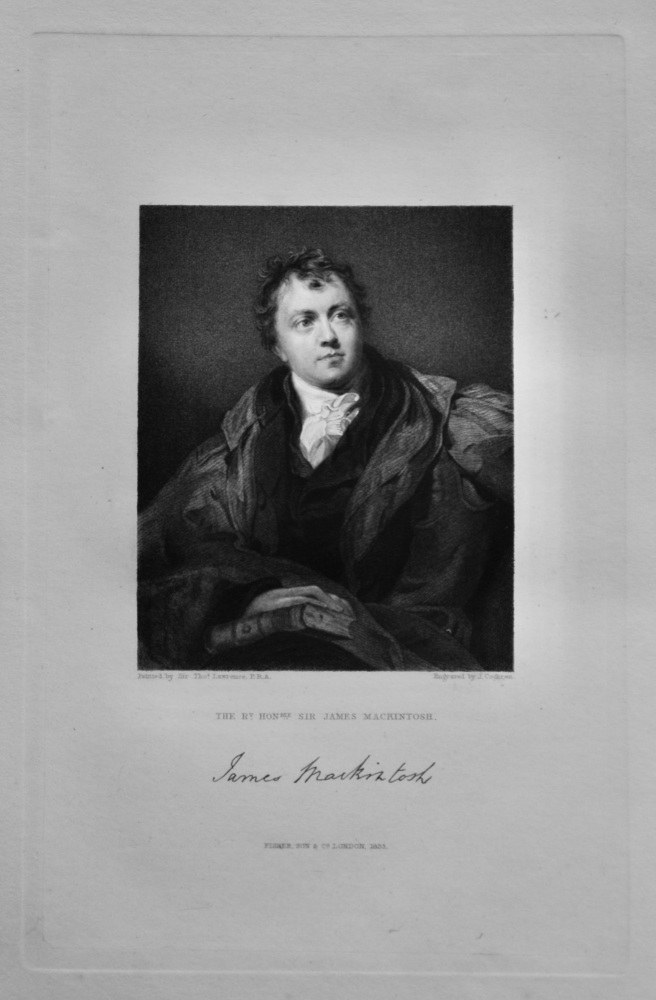 The Right Hon. Sir James Mackintosh.  1833.
