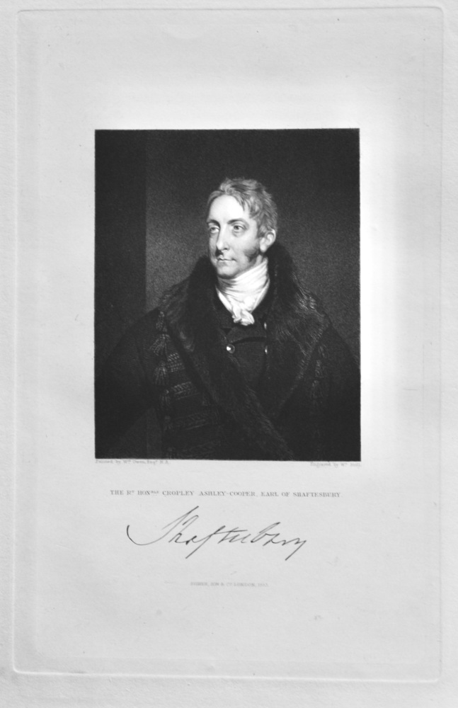 The Right Hon. Cropley Ashley-Cooper, Earl of Shaftesbury.  1833.