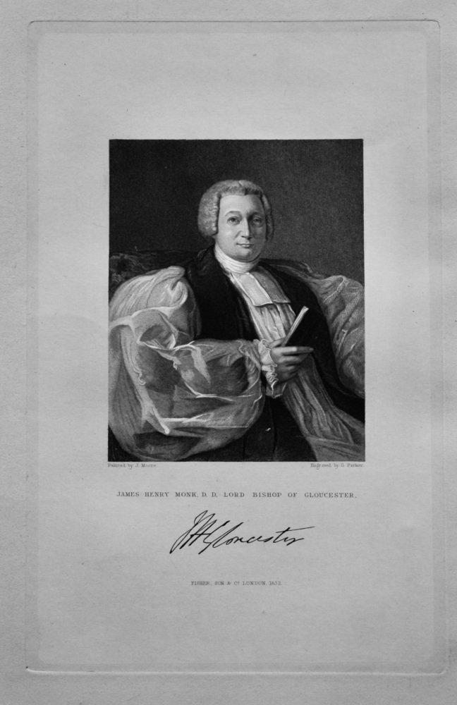 James Henry Monk, D.D. Lord Bishop of Gloucester.  1833.