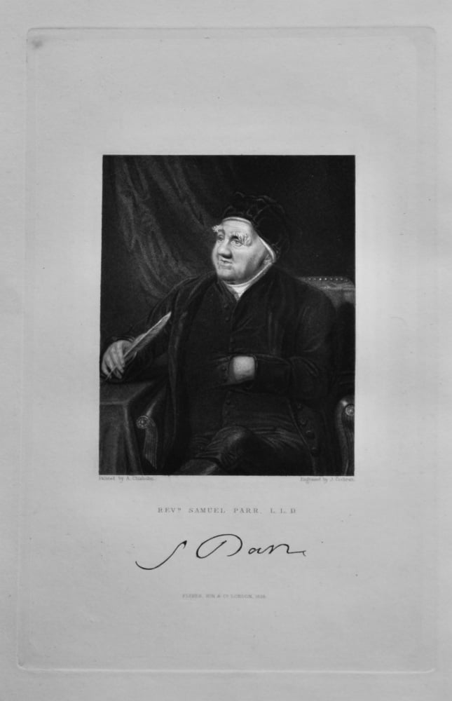 Revd. Samuel Parr,  L.L.D.  1833.