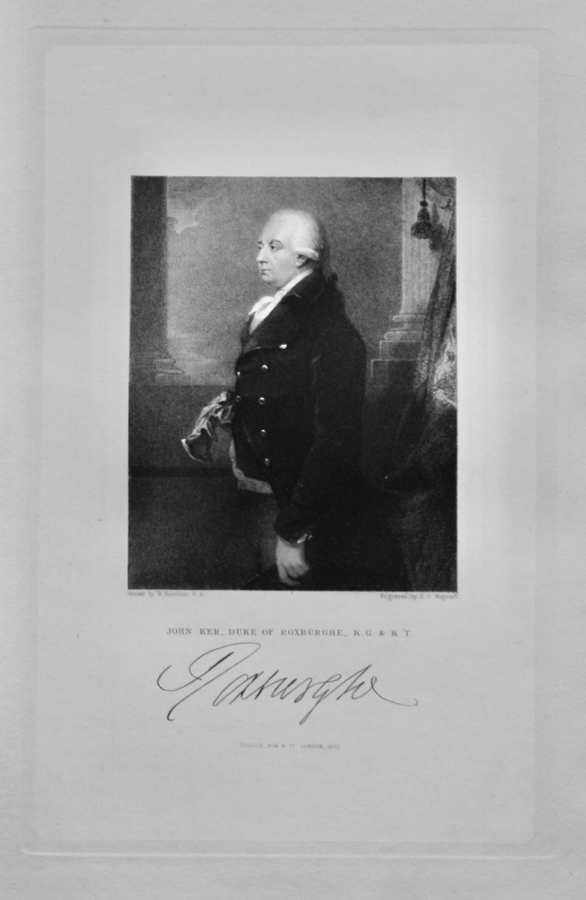 John Ker, Duke of Roxburghe,  K.G. & K.T.  1833.