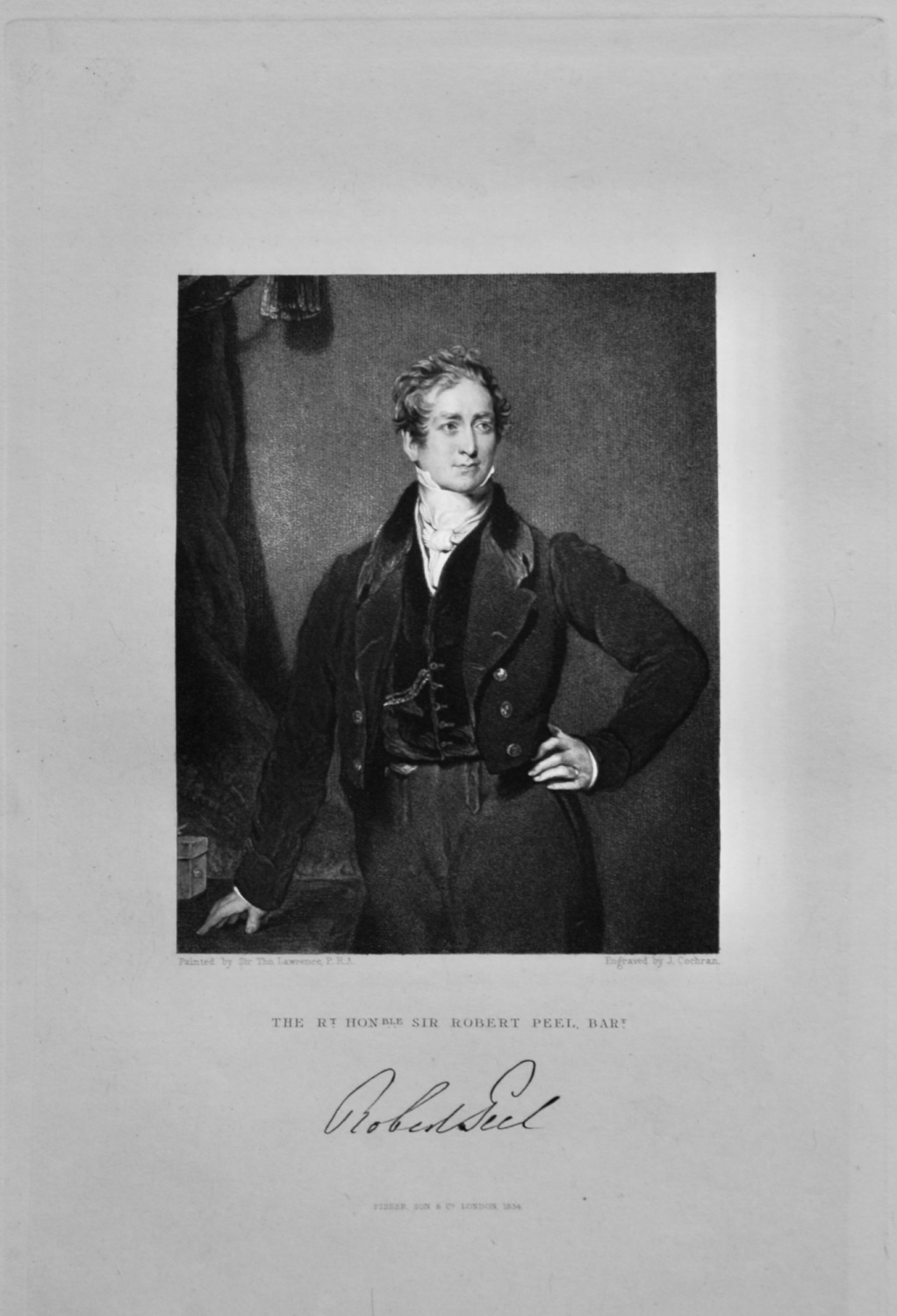 The Right Hon. Sir Robert Peel, Bart.  1833.