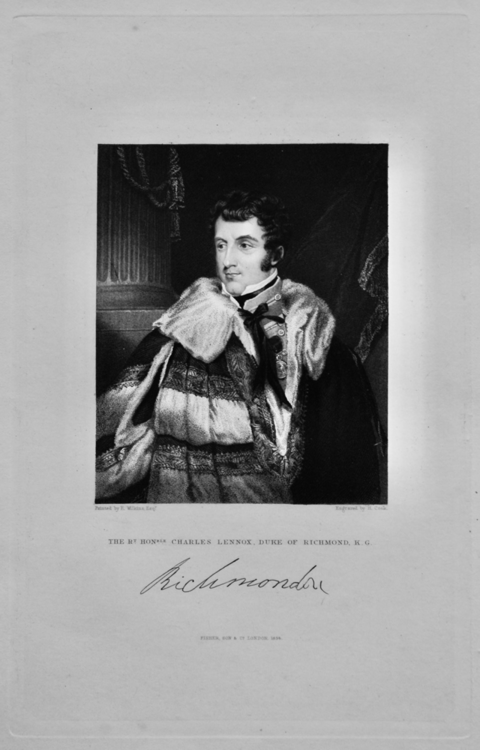 The Right Hon. Charles Lennox, Duke of Richmond, K.G.  1833.
