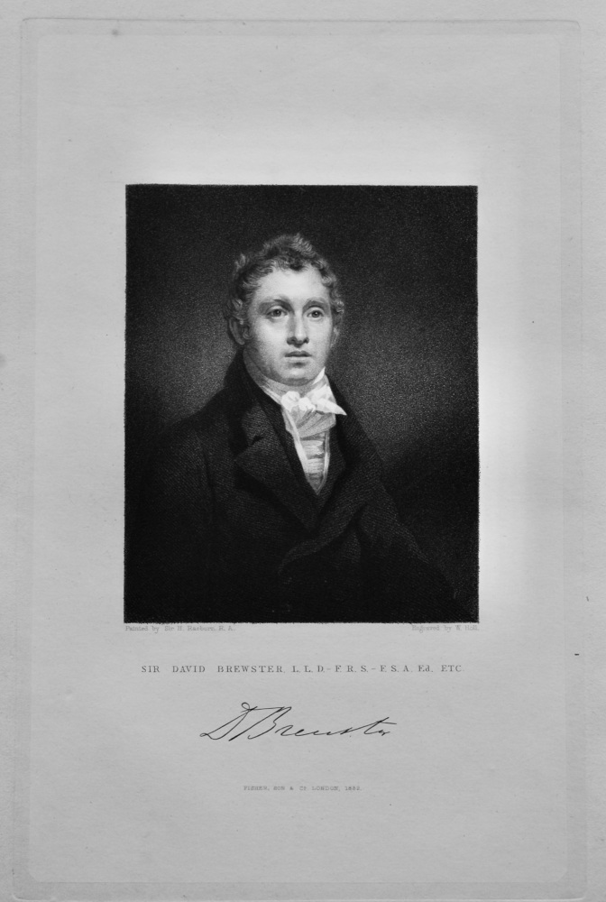 Sir David Brewster.  L.L.D. - F.R.S. - F.S.A. Ed.  Etc.  1833.