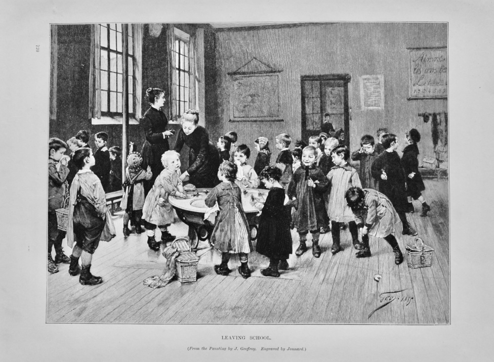 Leaving School.  1890.