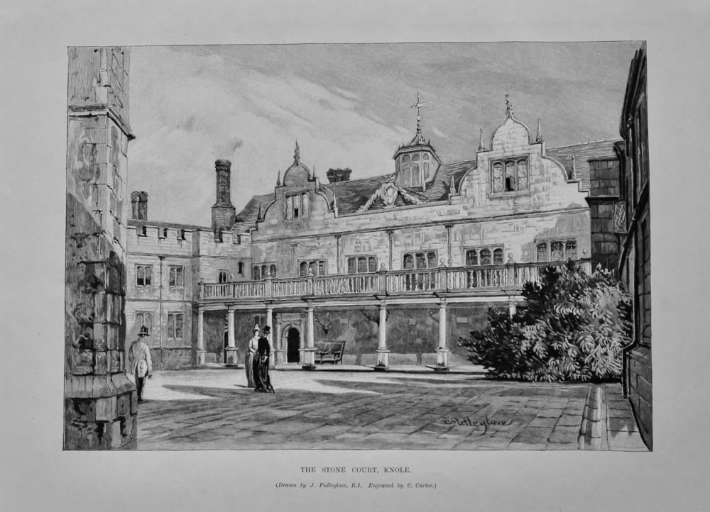 The Stone Court, Knole.  1890.