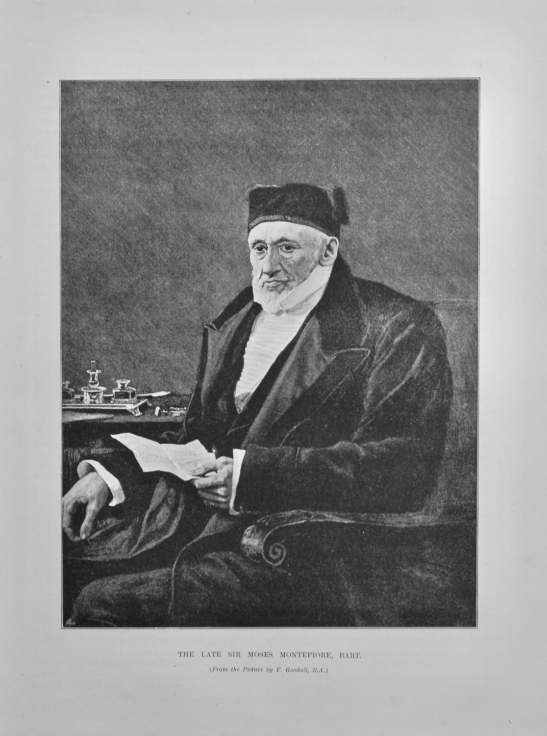 The Late Sir Moses Montefiore,  Bart.  1891.