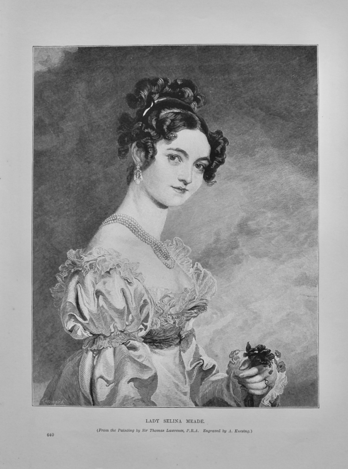 Lady Selina Meade.  1891.