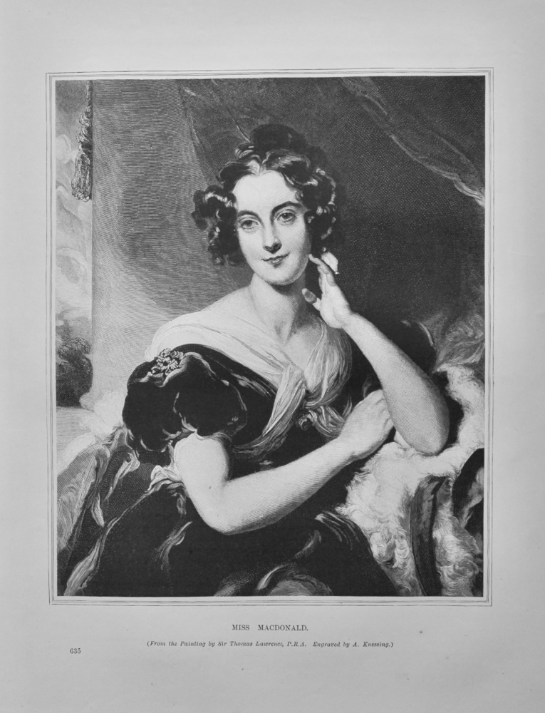 Miss  Macdonald.  1891.
