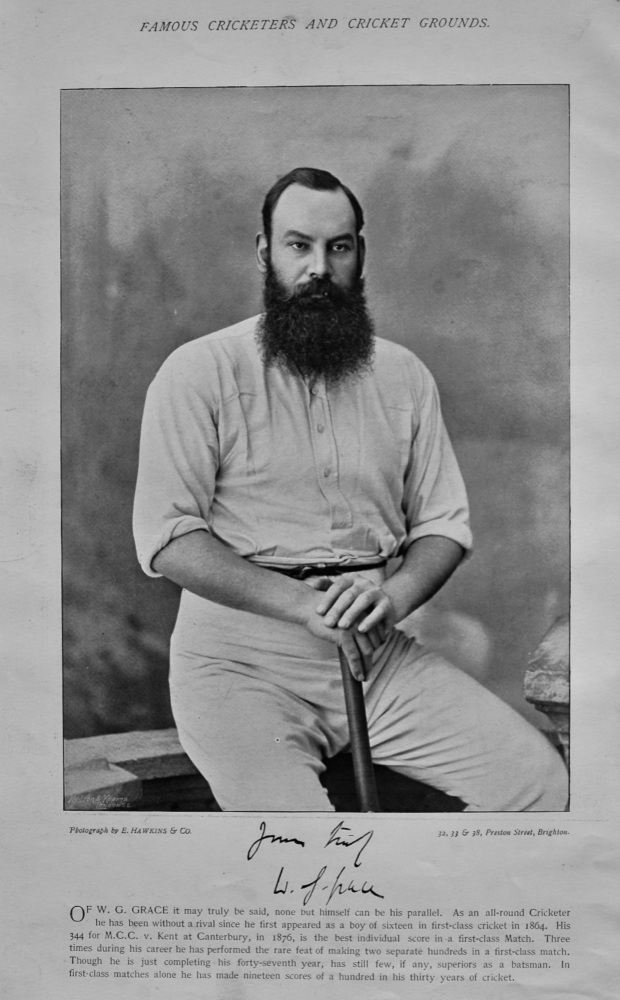 William Gilbert Grace    &    Surrey Team Photograph.  1894.