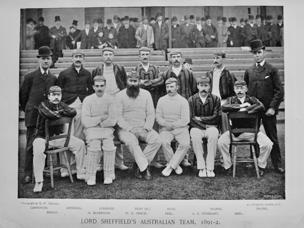 Lord Sheffield's Australian Team, 1891-2.  (Cricket)