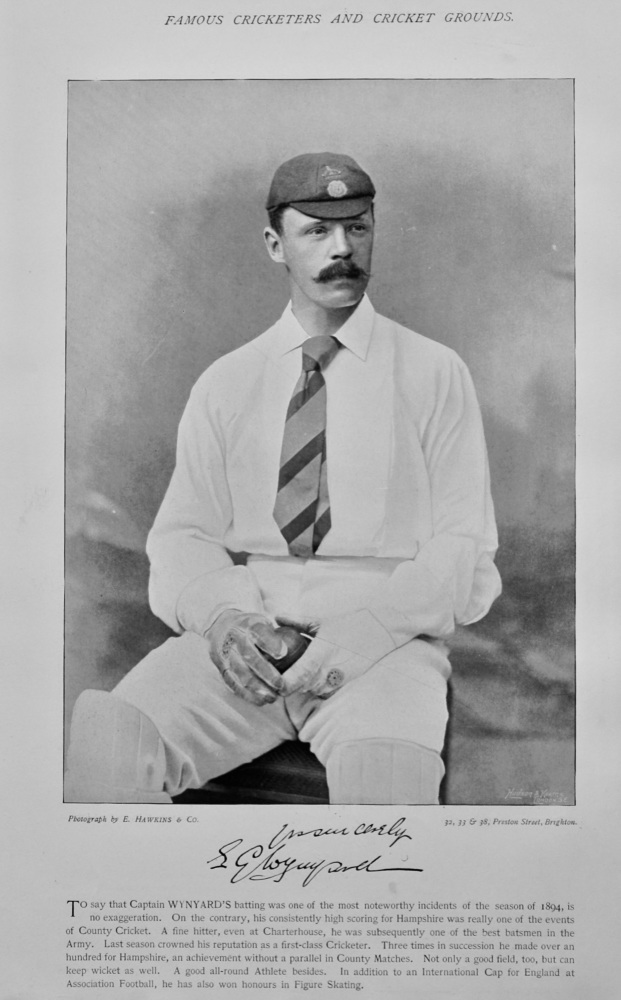 Edward George Wynyard   &   Kingsmill James Key.  1895.  (Cricketers)