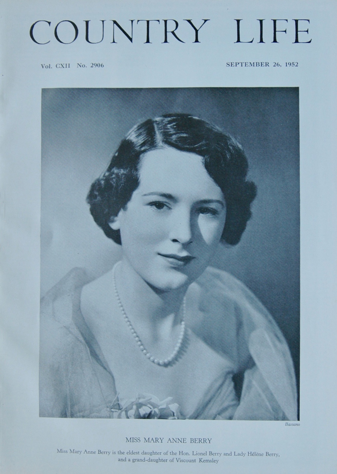 Country Life - September 26, 1952