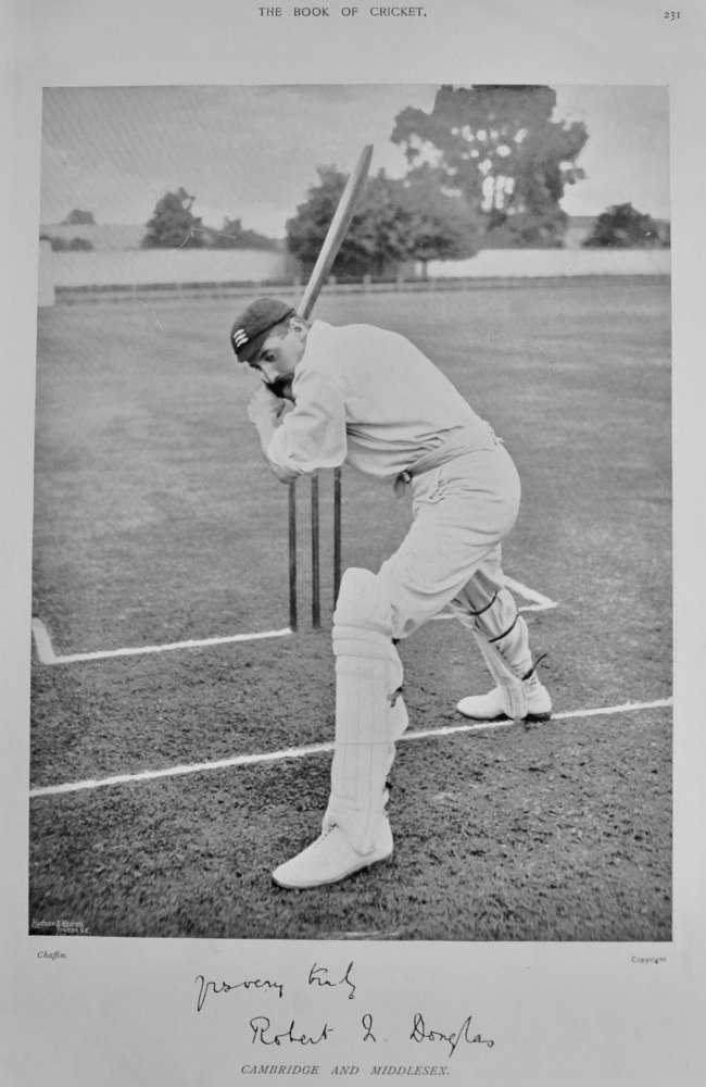 Robert Noel Douglas.   &   Edwin James Diver.  1899.  (Cricketers).