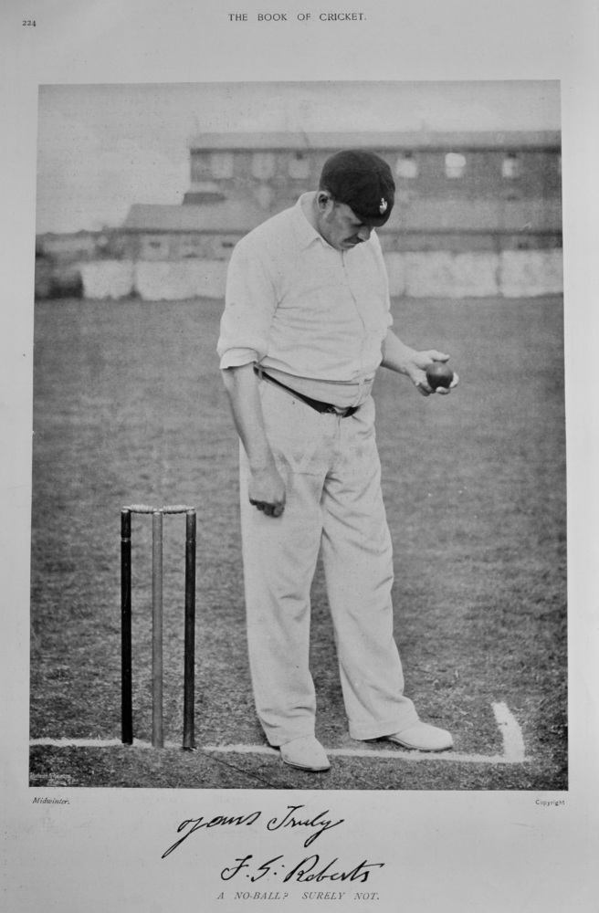 Frederick George Roberts.  1899.  (Cricketer).