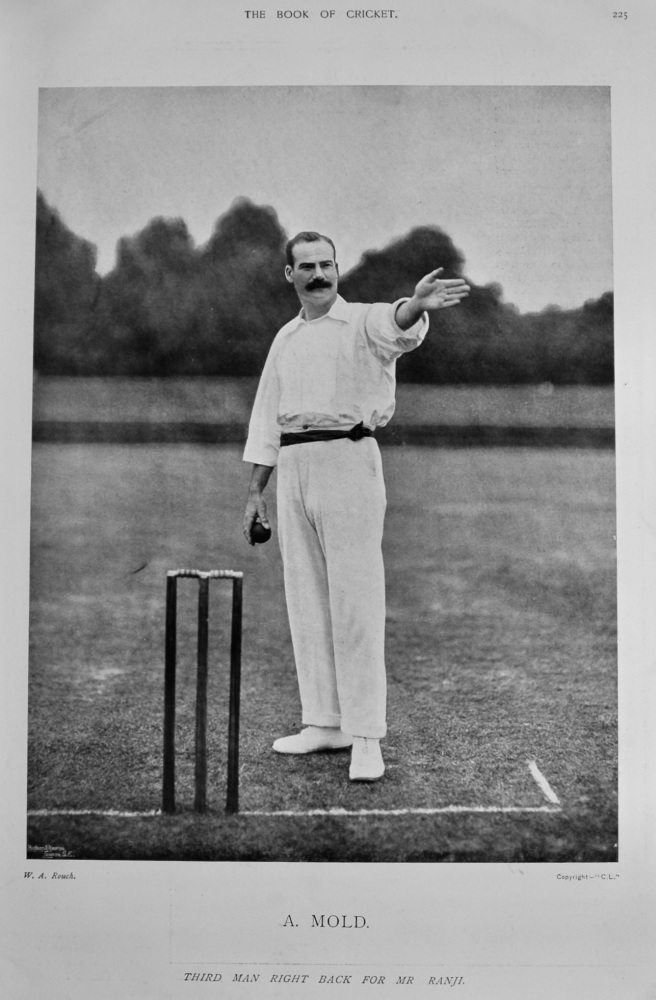 Arthur Webb Mold.  1899.  (Cricketer).