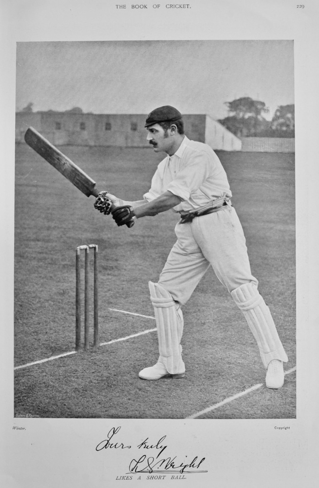 Levi George Wright.  1899.  (Cricketer).
