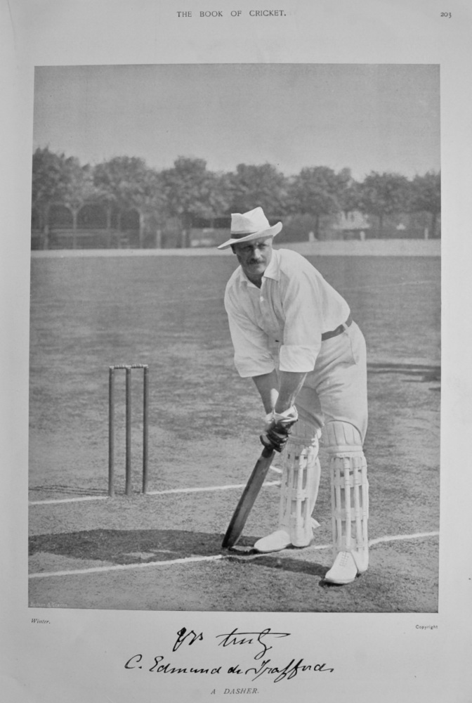 Charles Edmund de Trafford.  1899.  (Cricketer).