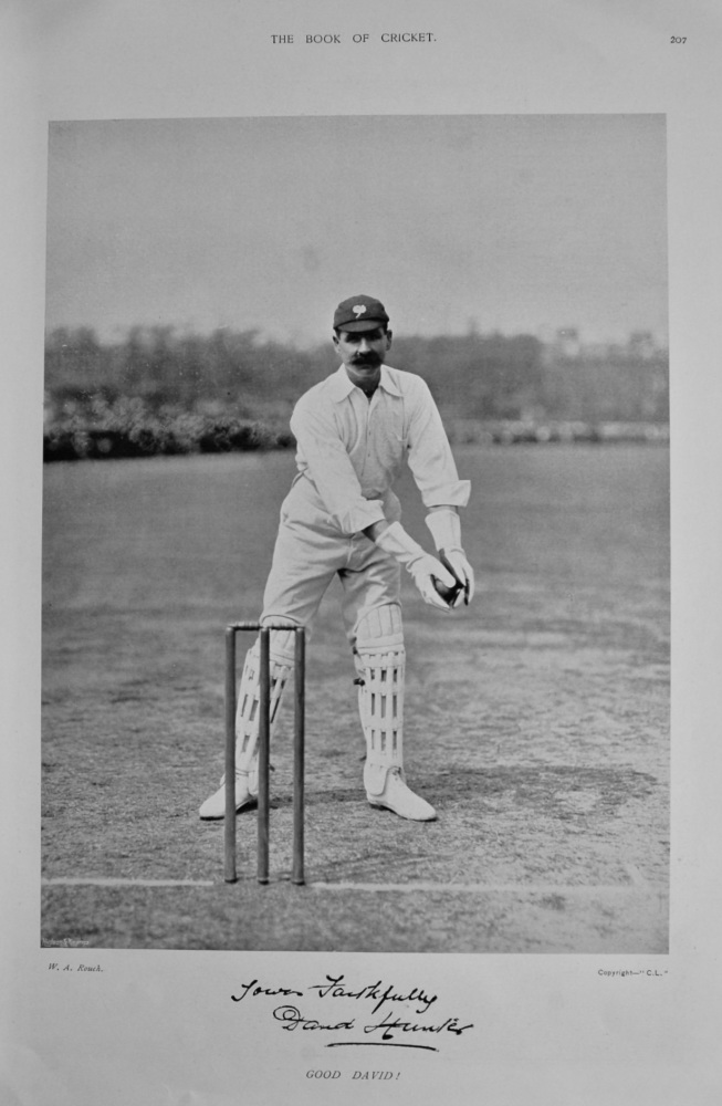 David Hunter.  1899.  (Cricketer).