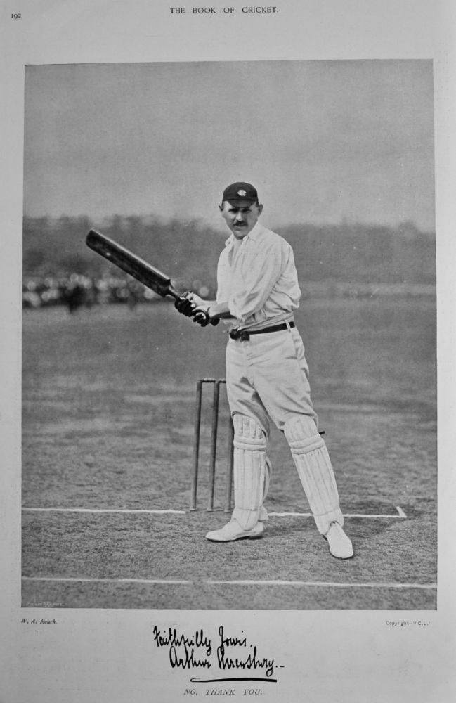 Arthur Shrewsbury.  1899.  (Cricketer).