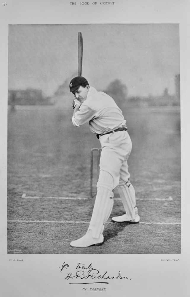 Harry Bamford Richardson.  1899.  (Cricketer).