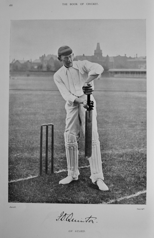 Francis William Drummond Quinton.   &   Henry Dudley Gresham Leveson Gower.  1899.  (Cricketers).