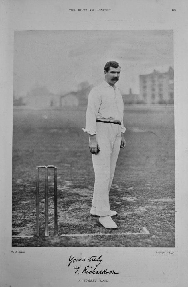 Tom Richardson.  1899.  (Cricketer).
