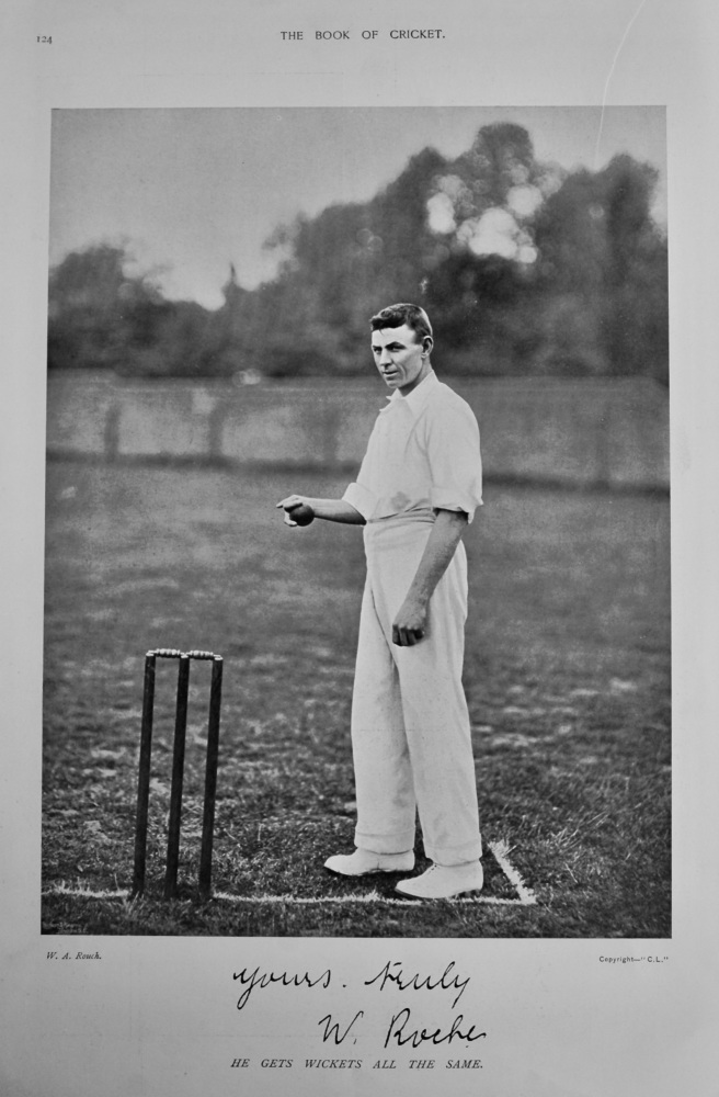 William Roche.  1899.  (Cricketer),