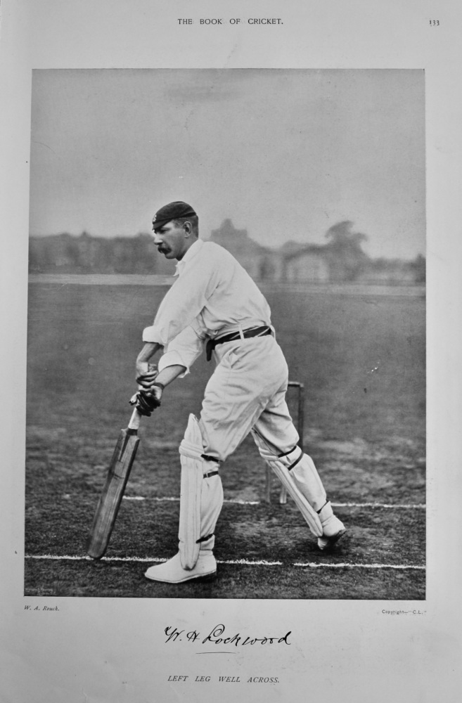 William Henry Lockwood.   &   Hugh Glendwr Palmer Owen.  1899.  (Cricketers).