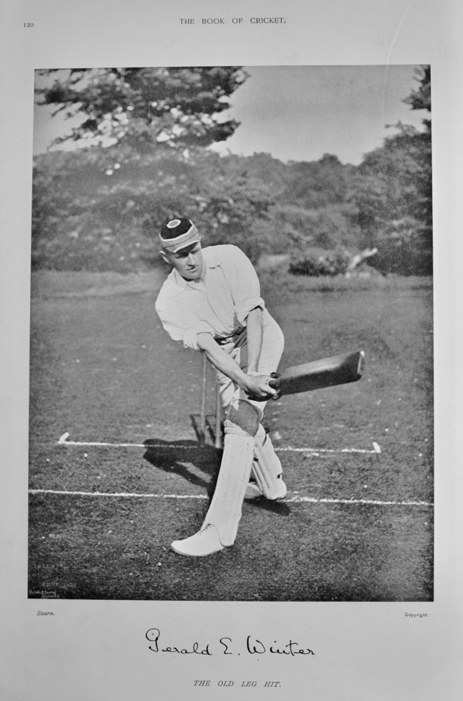 Gerald Esdaile Winter.   &   William Brockwell.  1899.  (Cricketers).