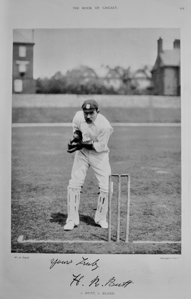 Harry Rigden Butt.   &   Robert Thoms.   1899.  (Cricketers).
