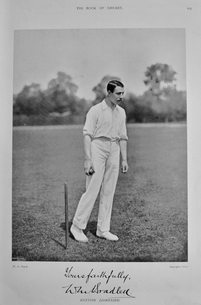 Walter Morris Bradley.   &   Wilfred Rhodes.   1899.  (Cricketers).