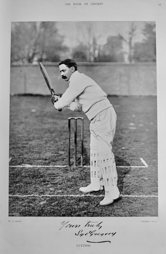 Sydney Edward Gregory.   &   Victor Trumper.  1899.  (Cricketer).