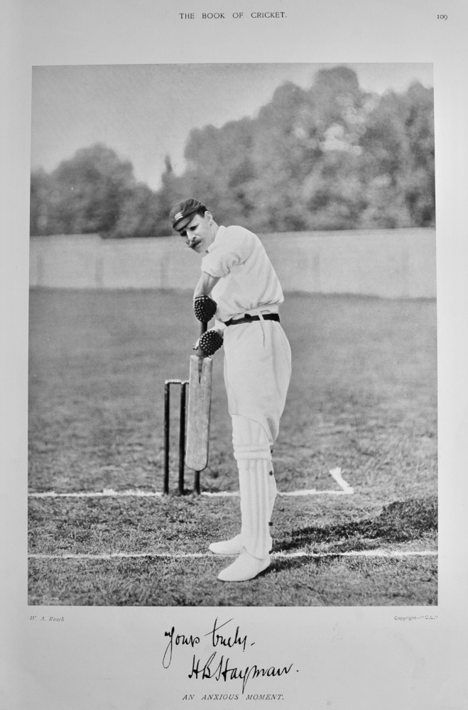 Herbert Bailey Hayman.  1899.  (Cricketer).