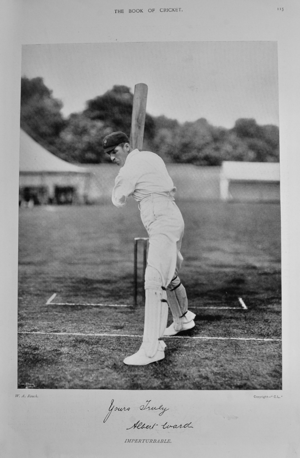 Albert Ward.  1899.  (Cricketer).