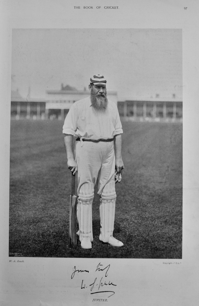 Dr. William Gilbert Grace.  1899.  (Cricketer).