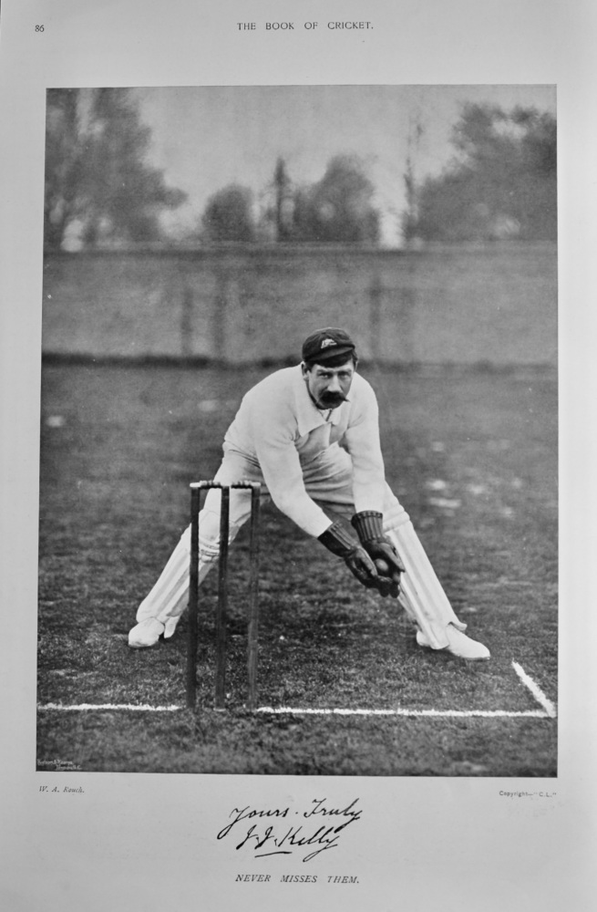 James Joseph Kelly.   &   Montagu Alfred Noble.  1899.  (Cricketers).