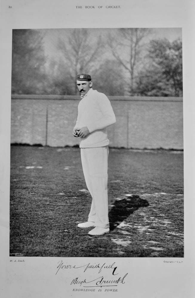 Hugh Trumble.    &    Joseph Darling.  1899.   (Cricketers).