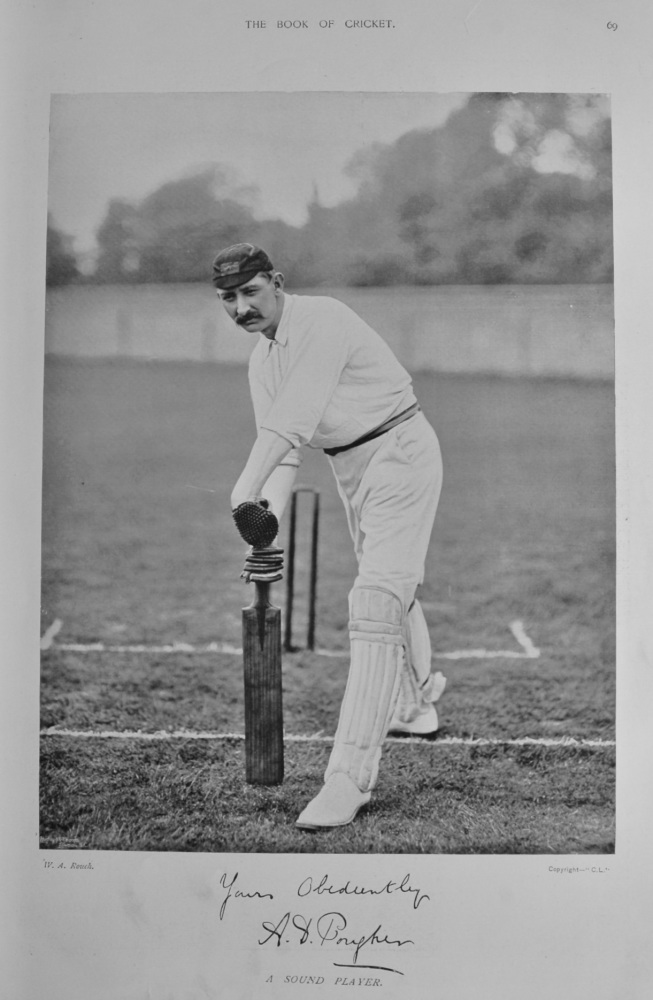 Arthur Dick Pougher. 1899.  (Cricketer).